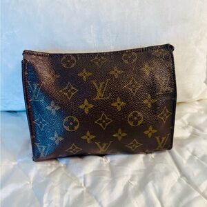 Louis Vuitton Brown Monogram Makeup Pouch
